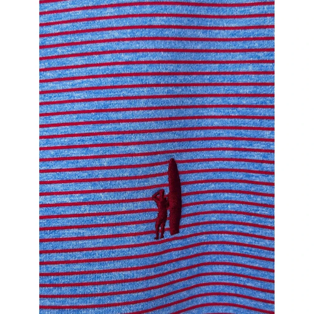 Johnnie-O Riptide Purple Striped Quarter Zip‎ Pullover Mens Large L - CJ